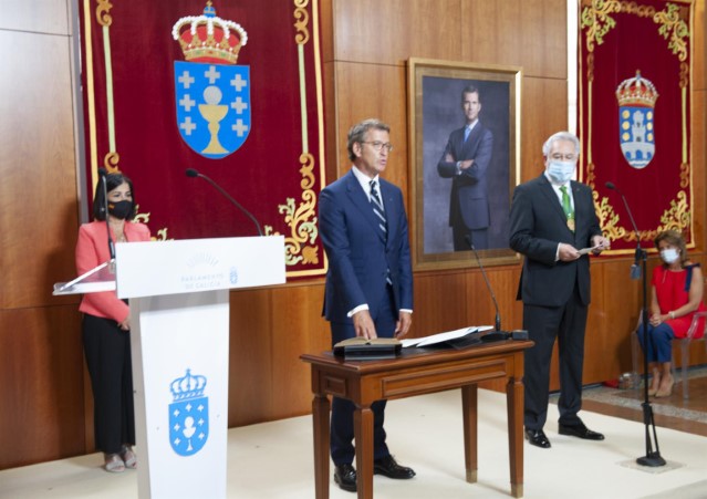 Alberto Núñez Feijóo tomou posesión como presidente da Xunta no Parlamento de Galicia